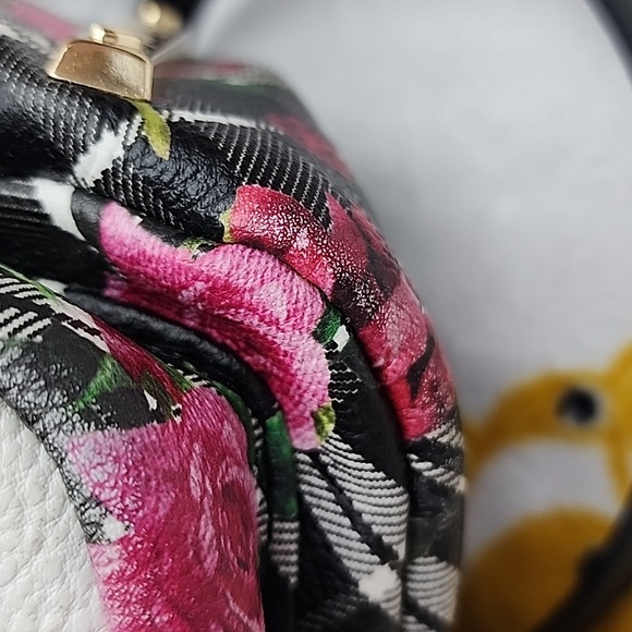 Altered Betsey Johnson Floral Dog Small Backpack Turned Crossbody Purse… - Picture 3 of 11